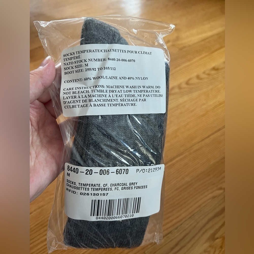 Wool work socks charcoal grey‎